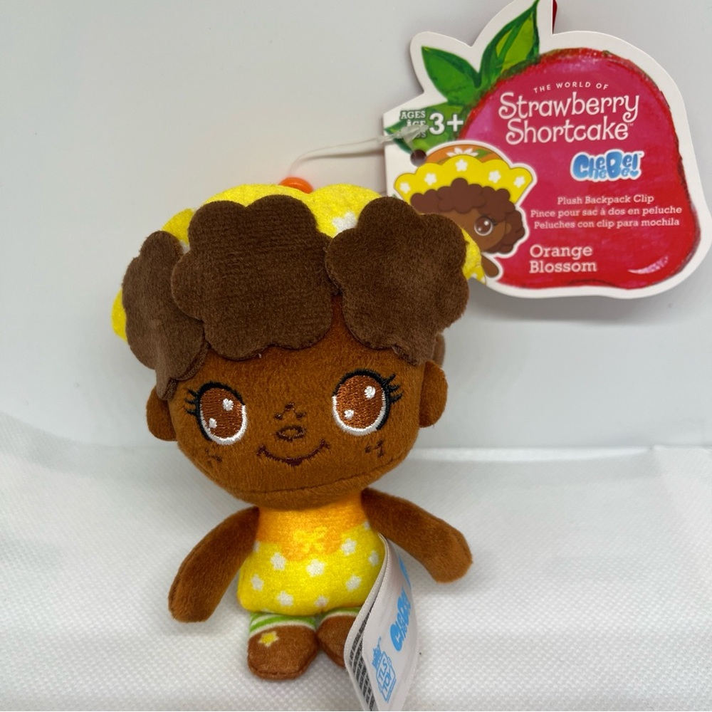 Strawberry Shortcake Orange Blossom Scented 4" Plush Clip Keychain
